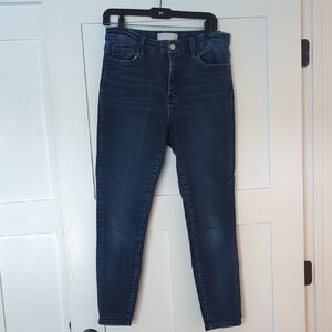 Vervet Blue - High-Rise Skinny Jeans in Dark Indigo, Size 30